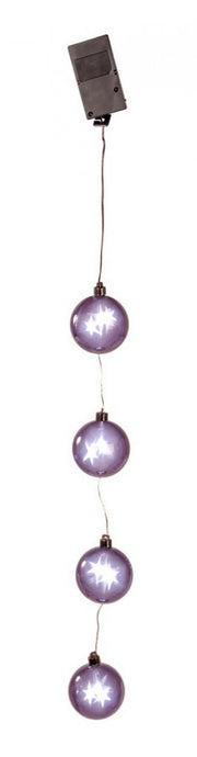 Black 4-Sphere Chain Pendant Light