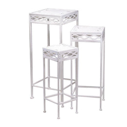 Aprilia white brush 1-3 square metal post cm29x29h70