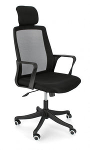 Laurent office chair with armrests black