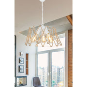 Evren pendant lamp ASZ1030 3 lights white metal and rope