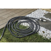Self-extending fabric hose made in Italy - Aquapop Gray Easy 15 m