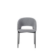 Set of 2 Fabric Chairs 52cm x 55.5cm x 78.5cm