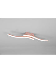 Ceiling Light Design Double Rod Led 4000k Route Rose Gold Trio Lighting