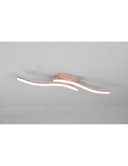 Ceiling Light Design Double Rod Led 4000k Route Rose Gold Trio Lighting