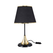 Aden metal table lamp and black fabric lampshade ASZ1632