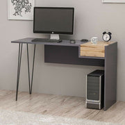 Candy desk anthracite walnut usb ports 121x45