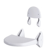 Foldable Wall Mounted Disabled Seat - White 35x25 cm