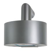 CURVE extractor hood in silver stainless steel Ø60 cm
