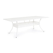 Ivrea outdoor table rectangular white 107x 213 cm