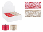 Sheer Ros-Gold Ribbon - 12 Rolls of 4M Each