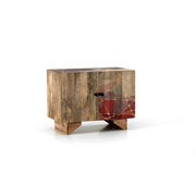 Modern ethnic brown multicolor sideboard cm 81 x 45 x h 75