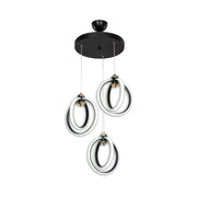 Felicia pendant lamp three light points LED circles ASZ1593