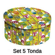 Cardboard box 1-5 owls cmø40,5x17,8
