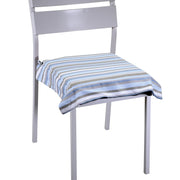 Yarn-dyed air force blue stripe cushion cm40x40h4