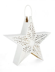 Astrelle White Lantern L -  Dimensions: L x W x D