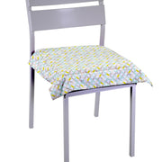 Square light green optical chair cushion cm40x40h4