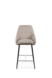 Set of 2 Fabric Stools 46cm x 49cm x 97cm