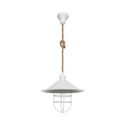 Bulut ceiling lamp ASZ0631 white metal and jute rope