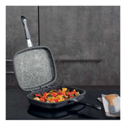 Frying pan in aluminum rectangular Tognana SPHERA Line 30x22 cm