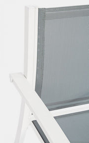 3-piece garden living room set in white Auri metal