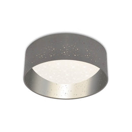 Stea Scello LED ceiling light, Ø 32 cm, 12 W, silver-grey