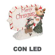 Written in red white resin with led cm45x12h36