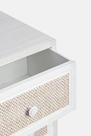 Chest of drawers 5 drawers MONTIEL rustic style antique white 72.5h cm