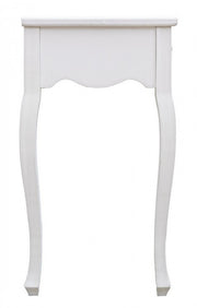 2-drawer console cabinet in Blanc white wood 80 x 40 x 75 cm