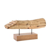 Natural wood ornament Naele cm 61 x 16 x 29.5h