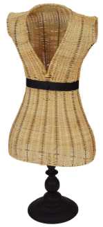 Woven wicker mannequin yf-8323 cm. 31.5 x 21.5 h 78