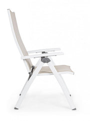 CRUISE Folding Outdoor Armchair White 59x71x h 113 cm