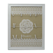 Rectangular lace wooden memo holder cm40x1,5h50