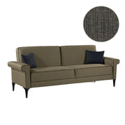 Silvera 2 seater sofa bed in gray fabric