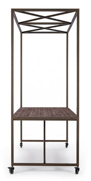 Industrial display table with roof 180x220h cm