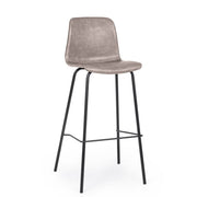 Kyra beige faux leather vintage bar stool 39 x 44 x 103.5 cm