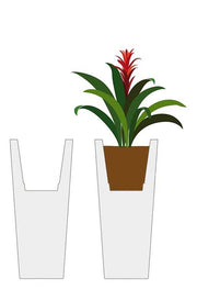 Child gold resin vase holder cm49,5x48h69