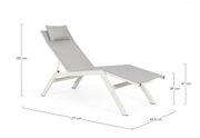 Lounger C-P Krion Lunar