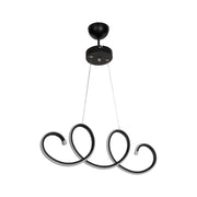 Afra LED black spiral pendant lamp MDL4441
