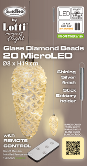 Pinecone CGB 15 Micro LED Ø9 x H19cm