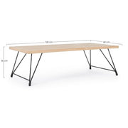 Industrial Vintage style coffee table DISTRICT 120x60x h36 cm