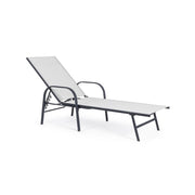 Arent cot in steel and with anthracite armrests cm 69h