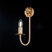Ivory Decape iron applique with Empire Gold finishing one light 16x h33 cm