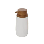 White And Wood Series London Soap Dispenser
