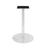 Table base in white round steel