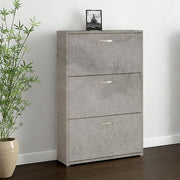 Shoe cabinet 853430 3 flap doors double depth stone