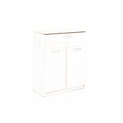 Mobile Chelsea Bianco con 2 Ante e Cassetto - 80x36H88 cm