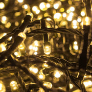Gold LED Christmas Lights for Outdoor Decorations, 500 Bulbs