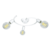 Ceiling lamp 3xE27 White E-Energy Daniela Painted Frame