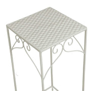 Metal Milena 1-3 Square Column, White, 30x30x73cm