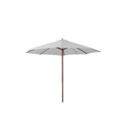 3 meter wooden umbrella Ecrù